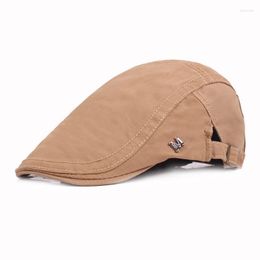 Beretten zomer buiten katoenen petten voor mannen casual piek Boina m logo voorwaartse hoeden casquette cap