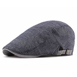 Boinas de verano de color sólido Newsboy Caps Gorra plana de algodón para hombres Boina de pintor para mujeres 10 G220612