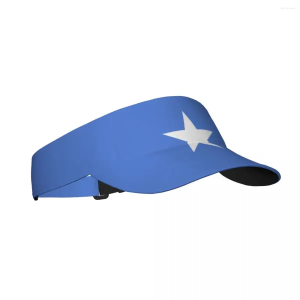 Boeretas Summer Sun Gat Visor ajustable Protección UV Top vacío Somalia Flag Sport Capacita de protección solar