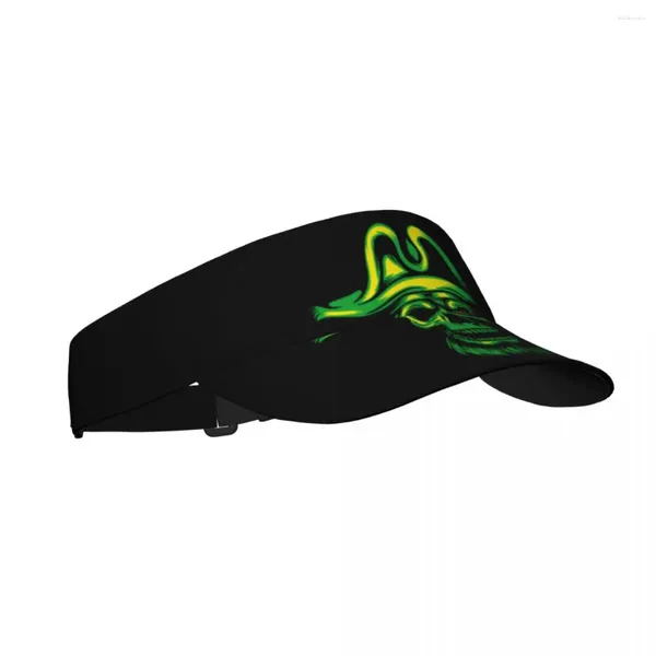 Boinas Verano Sombrero para el sol Hombres Mujeres Visera ajustable Top Vacío Verde Pirata Cráneo Deportes Tenis Golf Correr Gorra de protección solar