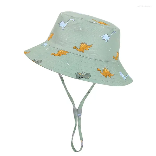 Berets Sun Hat Girl Baby Baby Summer UV Protection String Big Brim Cap Beach Accessoire pour les vacances Spring Outdoor