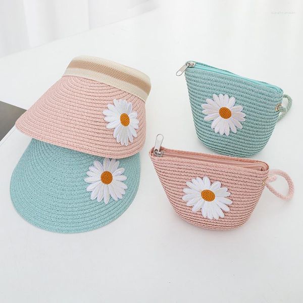 Boinas sombrero para el sol mujeres pescador Luffy padre hijo paja plegable bolsa flor cuenca viaje vacaciones Cosplay playa