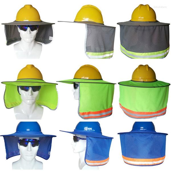 Bérets pare-soleil Construction extérieure sécurité casque dur pare-soleil cou bouclier bande réfléchissante casques de protection