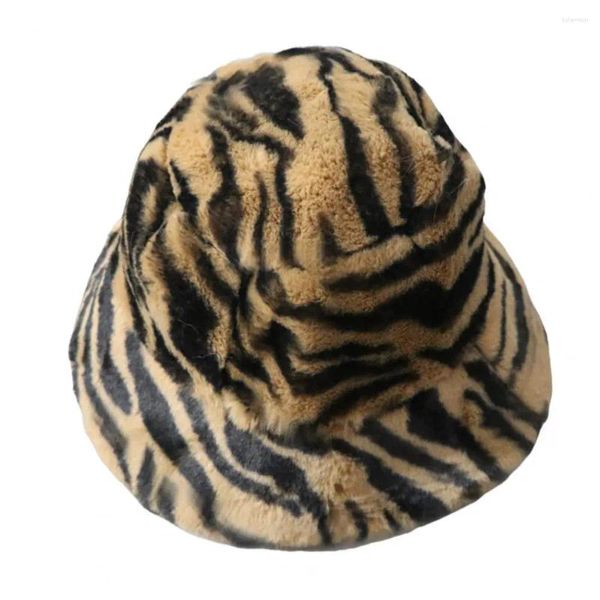 Boinas Sweet Plush Hat sin cremallera fácil de limpiar Fashion Fashion Tiger Bucket