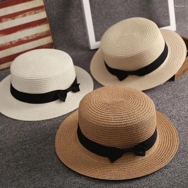 Bérets doux chapeau de soleil lavable pique-nique en plein air parasol bassin paille mince léger seau accessoires de Costume