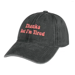 Boinas Gracias pero estoy cansado - Castle Tv Show Cowboy Hat Hard Anime Trucker Sombreros para hombres y mujeres