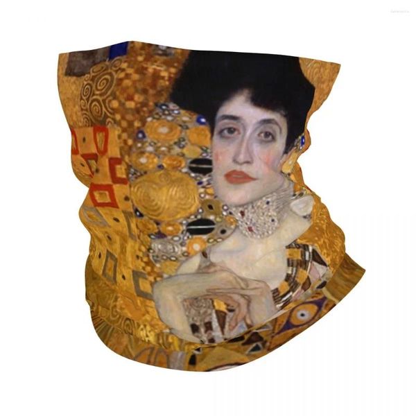 Bérets THE LADY IN GOLD - GUSTAV KLIMT Bandana Neck Cover Imprimé Foulard Magique Multi-usage FaceMask Randonnée Pêche Pour Hommes Femmes