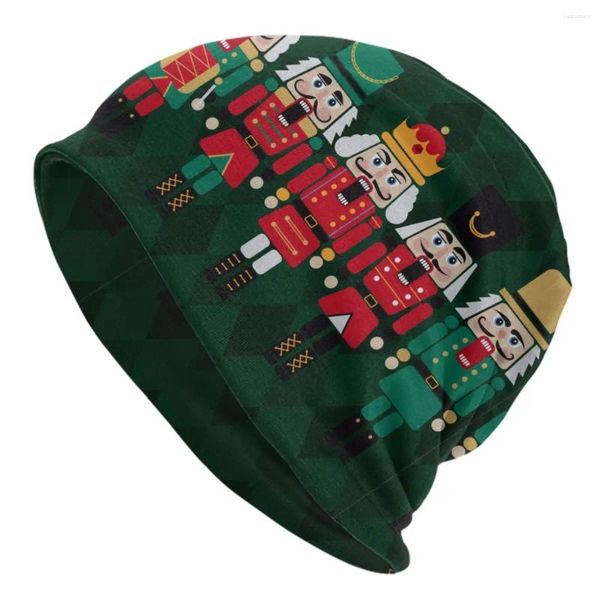 Boinas Los Cascanueces Skullies Gorros Gorros Mujeres Hombres Sombrero de punto Unisex Adulto Dibujos animados Navidad Cascanueces Juguete Soldado Bonnet Sombreros