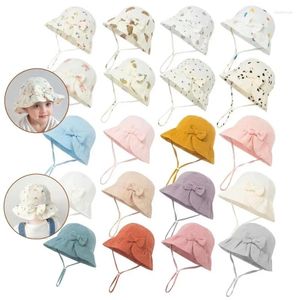 Bérets Baby Baby Hat Outdoor Sun Suncreen Fisherman for Boys and Girls Ajustement des chapeaux de bassin ACCESSOIRES