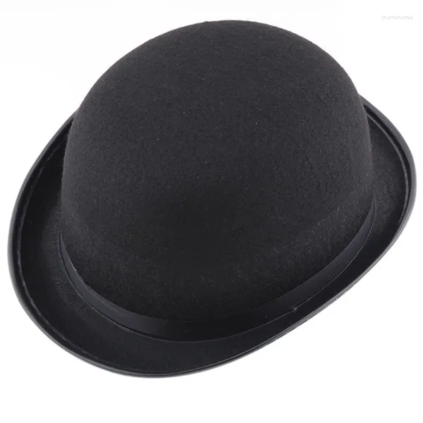 Boinas Sombrero Fedora negro de moda para niños Fiestas de juegos de rol perfectos Po Props