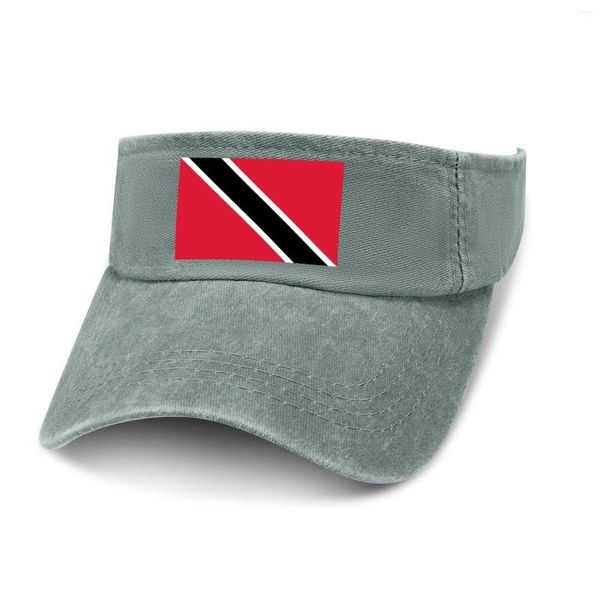 Boinas Trinidad y Tobago Sun Visor Liquety Top Hats Cowboy Hats para hombres Capitán personalizado Sports Béisbol Béisbol Capas de golf Vacá