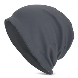 Bérets turbulence gris couleur chapeaux massifs mode vintage goth beanies extérieurs capuchon unisexe hommes femmes hivernales d'été chaud chapeau tricot