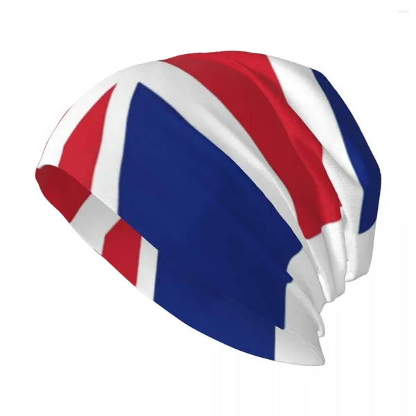 Boinas Reino Unido Gran Bretaña Royal Union Jack Bandera Sombrero de punto Marca Hombre Gorras Diseñador Gorra de camionero Moda Damas Hombres