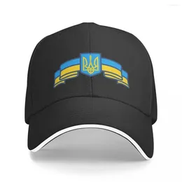 Berets Oekraïense symbolen Cap Fashion Casual Baseball Caps Instelbare hoed Hip Hop zomer unisex hoeden aanpasbaar polychromatisch