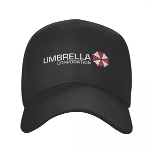 Bérets Umbrella Corporation Hat Unisexe Chapeaux Curvés Worker Cap Golf Golf A réglable Caps de baseball en polyester