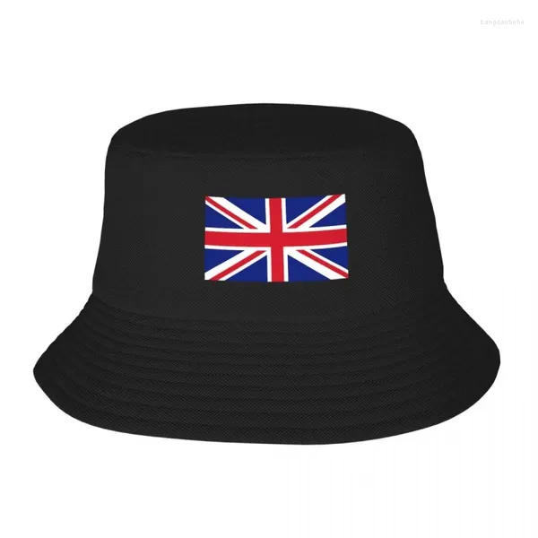 Boinas Union Jack Bandera británica Inglés Adulto Sombrero de pescador Bob Bucket Sombreros Hombres Mujeres Gorras Pescador Niña Niño