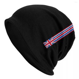 Berets Union Jack Uk Skullies Beanies Caps Unisex Winter Warm gebreide hoed Verenigd Koninkrijk Britse vlag Bonnethoeden Outdoor Ski Cap