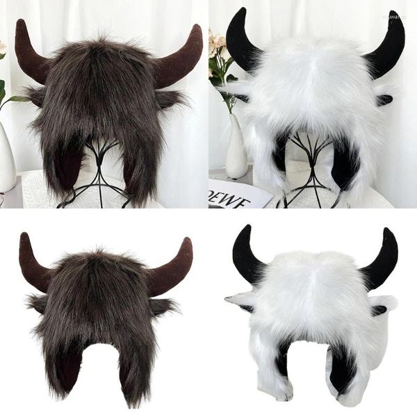 Boinas Gorro De Invierno Único Con Cuerno Mantén La Cabeza Abrigada Con Estilo Cool Bull