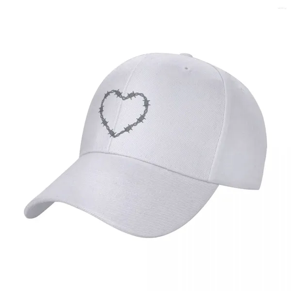 Bérets unisexe chapeaux de Baseball fil de fer barbelé coeur extérieur Streetwear casquettes de sport d'été Casquette Hip Hop Casquette polychromatique