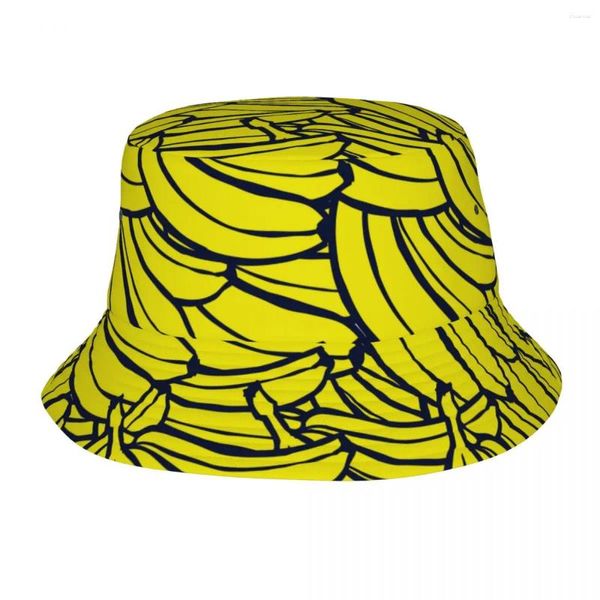 Boinas Sombrero de cubo unisex Plátano amarillo Sombreros de primavera Ligero Pescador al aire libre Pescador Gorra Regalo de país irlandés