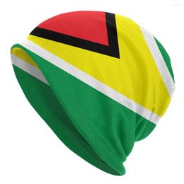 Baretten Unisex Casual Hoed Guyana Vlag Cap Winter Warme Mutsen Volwassen Hip Hop Bonnet