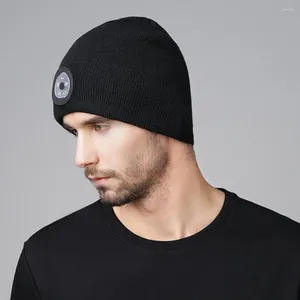 Bérets chapeau unisexe 3 modes sans bords, lampe frontale d'hiver résistante au froid, tricot pour le sport