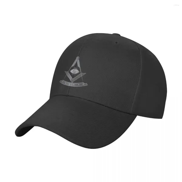 Boinas Unisex Masonic Square Y Brújula Símbolo Gorra De Béisbol Al Aire Libre Ajustable Sombrero Casual Protector Solar