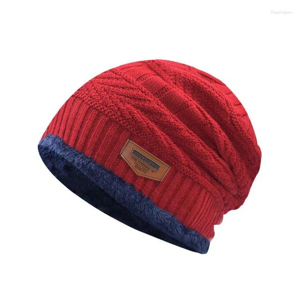 Bérets unisexe hommes femmes tricot Baggy Beanie surdimensionné chapeau d'hiver Ski Slouchy casquette crâne laine bonnets chauds