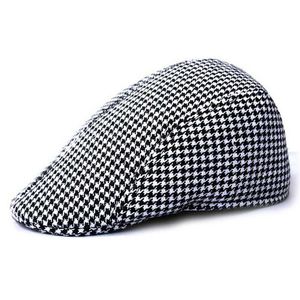 Bérets unisexe à carreaux plats chapeaux béret pour hommes femmes automne hiver chaud casquettes chapeau 3 couleurs