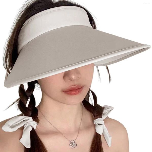 Bérets Unisexe Sports Sun Visor UV Protections Propulsables Chapeaux d'été refroidisse pour la plage de randonnée de voyage