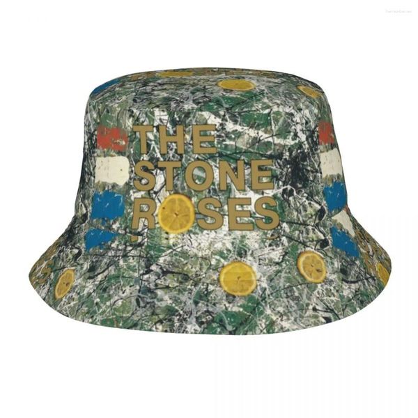 Boinas Unisex The Stone Roses Bucket Hat Bye Bad Portable Fisherman Sombreros Fashion Fashion Fishing Caps Hawaii Graphic Sun