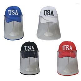 Baretten Unisex VS 3D-borduurwerk Nummer 45 Baseballcap met anti-spat Stofdicht Afneembaar gelaatsscherm Amerikaans Verstelbaar Voor