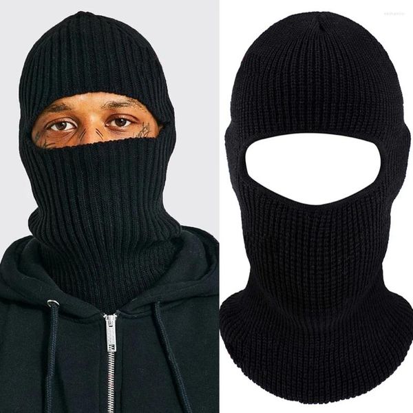 Bérets unisexe hiver cagoule chapeau masque Beanie cyclisme tactique visage bouclier Mascara Ski Bonnet Cagoule Ge casquette de vélo complète