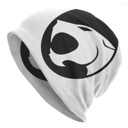 Bérets unisexe hiver chaud Bonnet Femme tricot chapeaux Hip Hop Thundercats Logo Anime Bonnet Cap extérieur HiMan Tygra bonnets casquettes