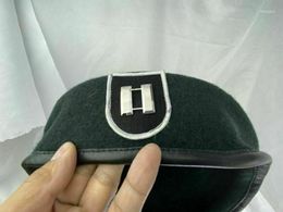 Bérets US Army 5th Special Forces Group Green Beret Officer's Captain Grade Military Hat Cap