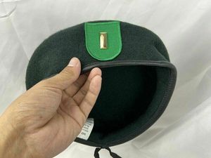 Bérets 9e groupe des forces spéciales de l'armée américaine, béret vert noirâtre, sous-lieutenant, grade d'officier, chapeau toutes tailles