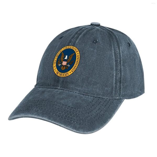 Bérets US SECURITIES AND EXCHANGE COMMISSION SEC Cowboy Hat Cap Beach Bag Hommes Femmes