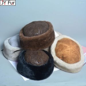 Berets ushanka hat onwaar merk caps hoeden voor vrouwen warme Russische winter luxe pet