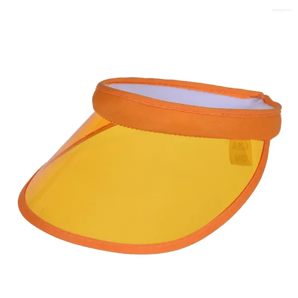 Bérets UV Protection PVC Couleur de couleur Couleur solaire Visor ajusté respirable pour femmes hommes Summer Sports de voyage en plein air chapeau de randonnée