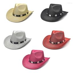 Berets Vacation Cowboy Hat Glitters voor mannelijke vrouwelijke cabaretieracteur drop