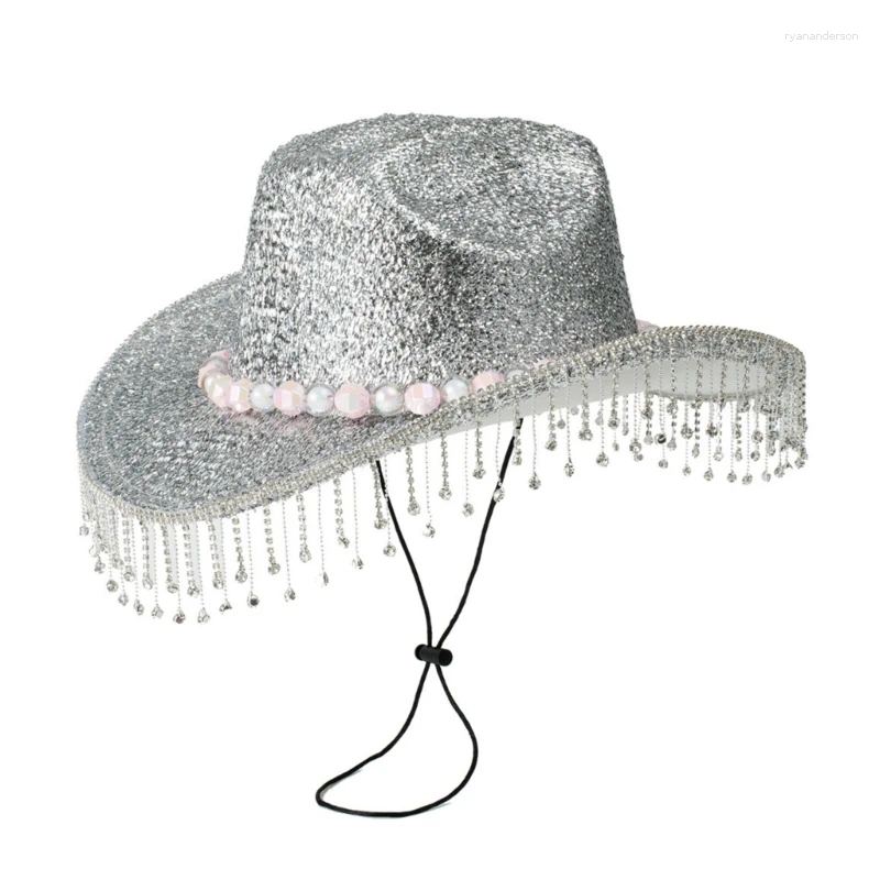 Berets wakacje kowbojowe kapelusze ręczne frezowanie diament