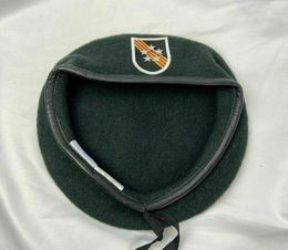 Bérets de la guerre du Vietnam, armée américaine, 5ème groupe des FORCES spéciales, béret vert noirâtre, casquette militaire de grade général 5 étoiles, toutes tailles