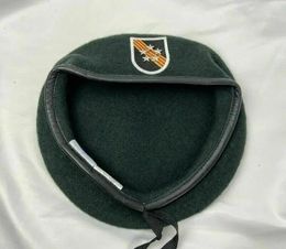 Bérets Guerre du Vietnam armée américaine 5ème groupe des FORCES spéciales béret vert noirâtre 5 étoiles grade général casquette militaire reconstitution