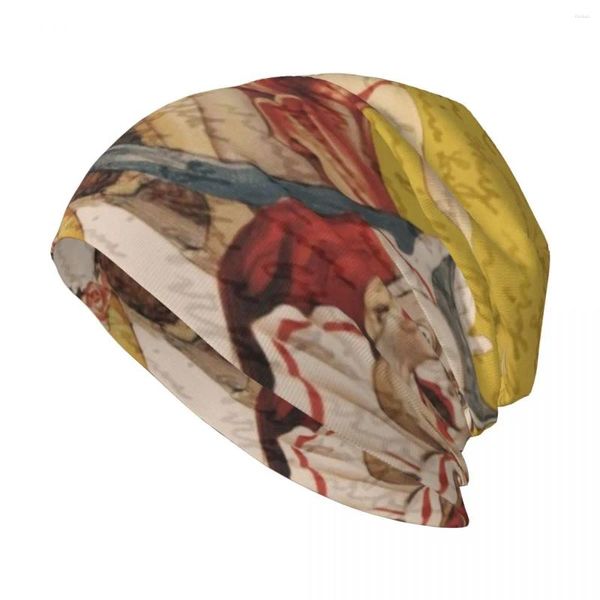 Boinas Vintage Circus Knit Hat Cosplay Boonie Sombreros Papá de lujo para mujeres 2023 Hombres