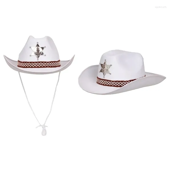 Boinas Traje vintage Sombrero de vaquero occidental Gorra de cosplay Festival Compras Viajar al por mayor