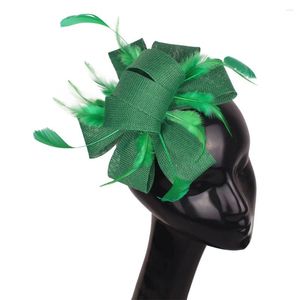 Baretten Vintage Groen Imitatie Party Haar Fascinator Hoed Clips Vrouwendag Vakantie Verjaardag Veeraccessoires