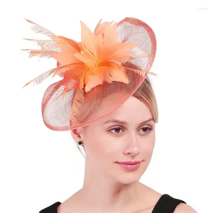 Berets Vintage Hair Fascinator Chapeau Clip de mariage ou bandeau de balle Prom Party Tea Royal Ascot Heads Bridal Headswear