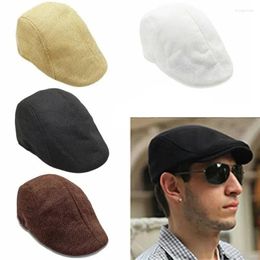 Boinas Vintage Sboy Caps Gatsby Sombreros Ivy Golf Conducción Sol Flat Cabbie Cap Peaky Blinder para hombres Mujeres Verano Primavera Otoño Sombrero