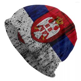Berets Vintage Servië vlag Beanie Cap unisex winter warme motorkap homme gebreide hoeden koele outdoor servische trotse schedels beanies caps