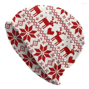 Bérets Vintage laid pull de Noël Bonnet Homme mode chapeau tricoté pour hommes femmes chaud hiver classique flocons de neige Skullies bonnets